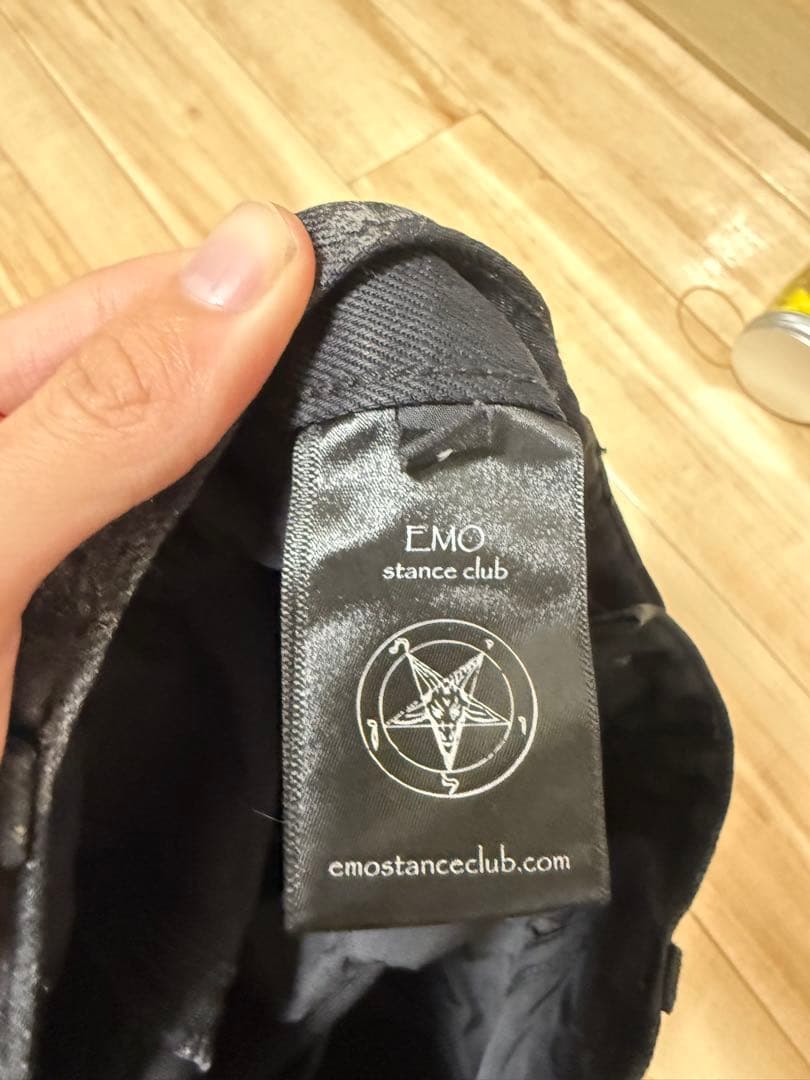 EMOSTANCE CLUB BAGGY FLARE JEANS コーティング