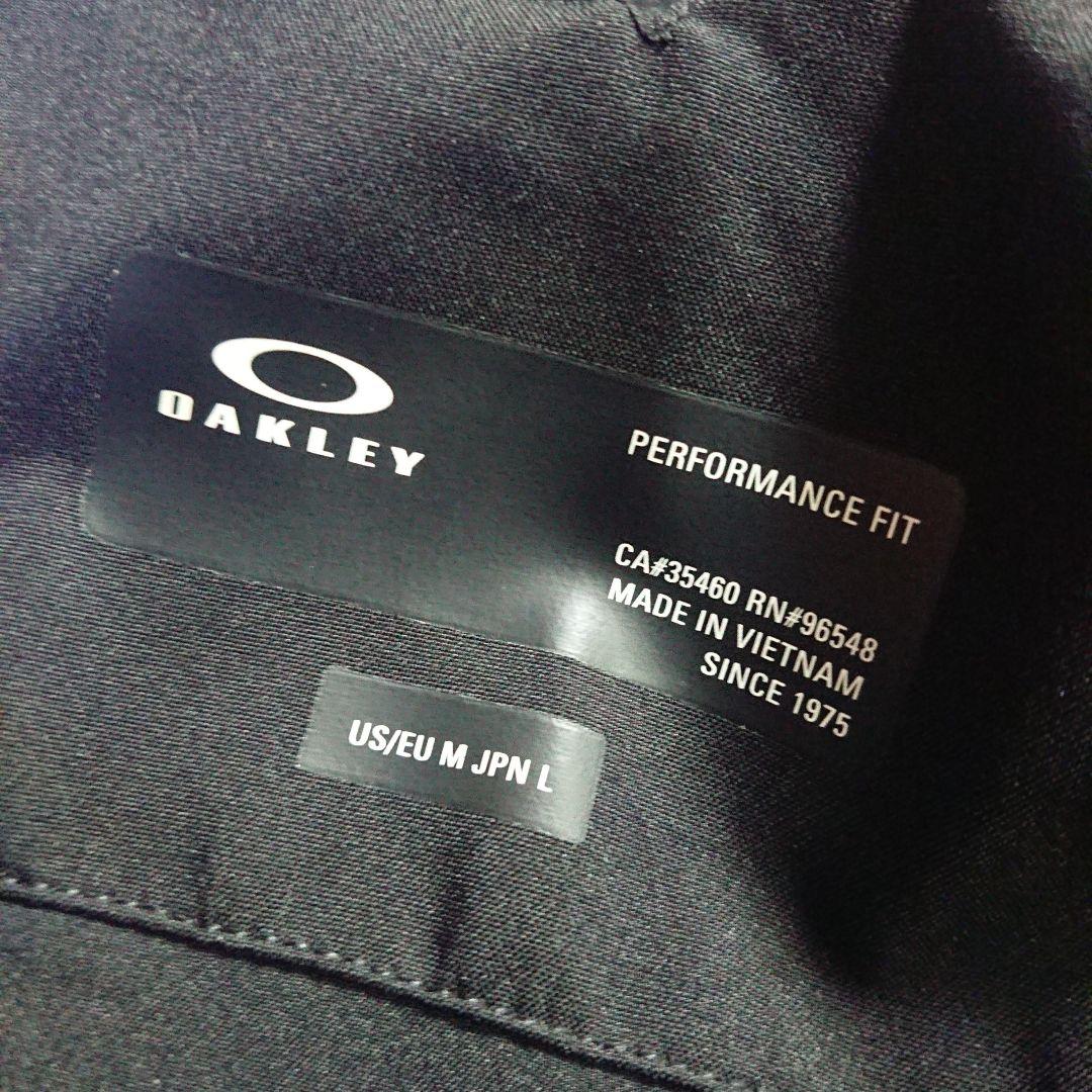 送料無料【OAKLEY】ブラック無地ビブパンツ L スノボやスキーに