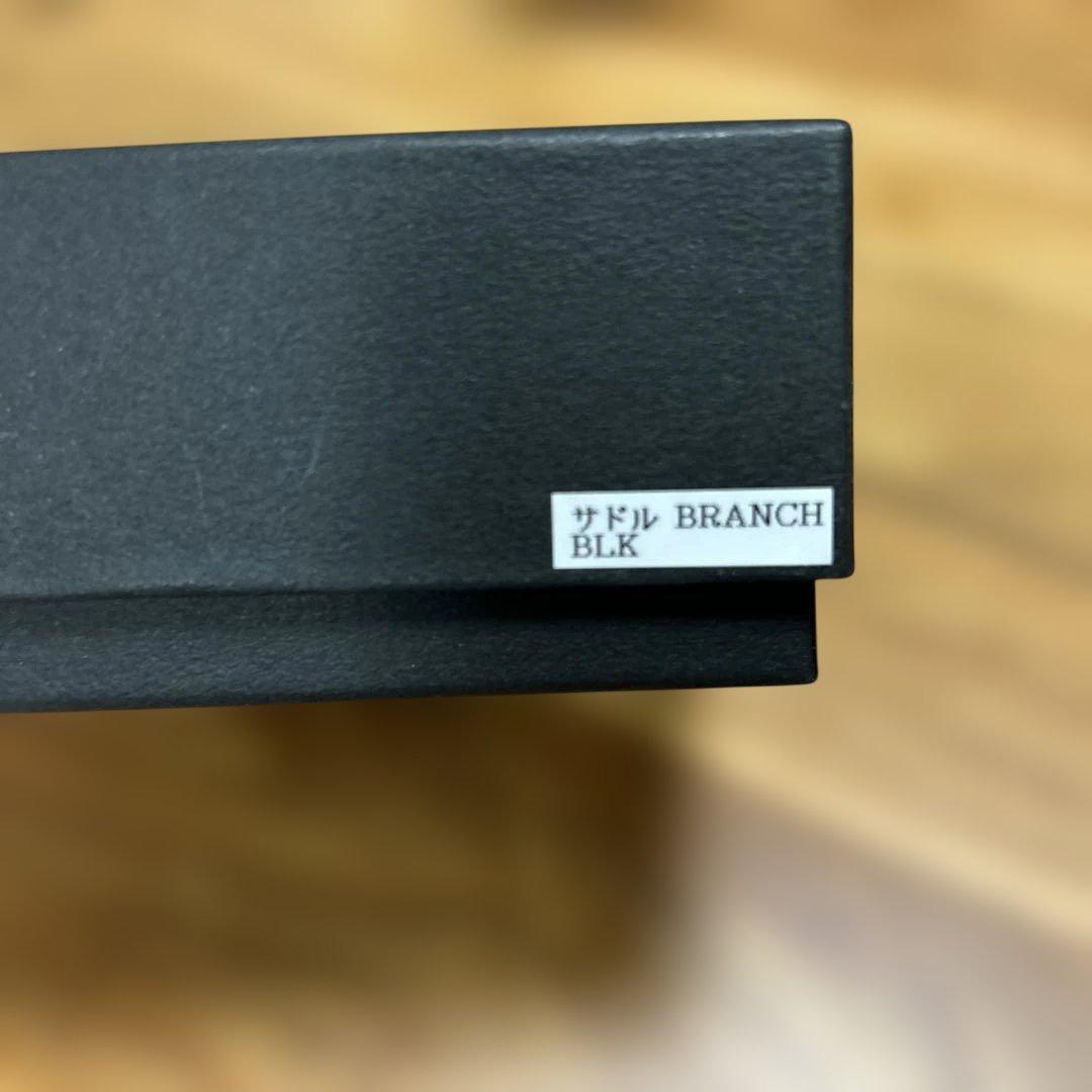 【未使用】WILDSWANS レザーキーホルダー ブラック　サドル