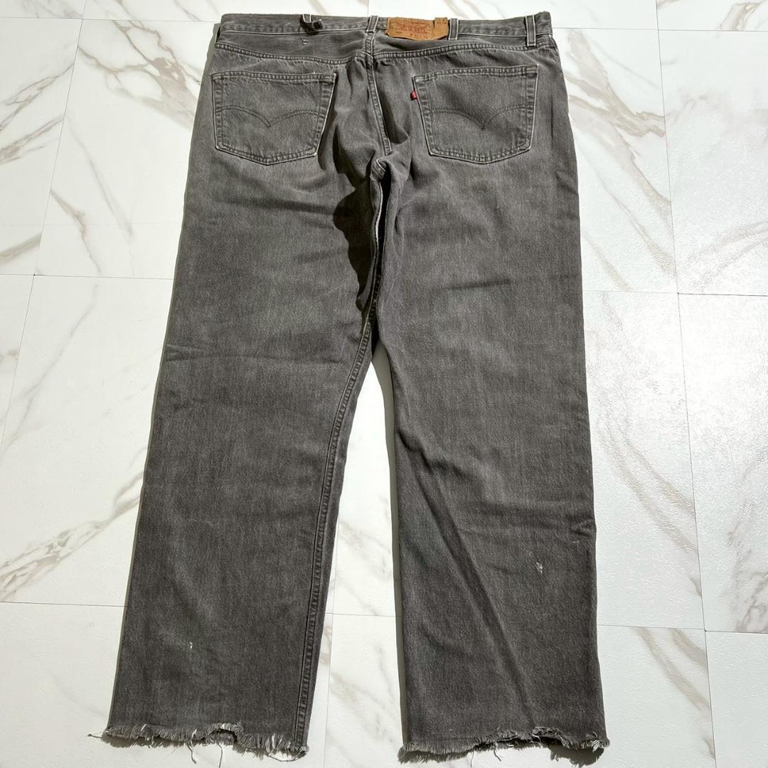 希少 90s　W42　リーバイス501　先染めブラック　デニム　USA製　黒