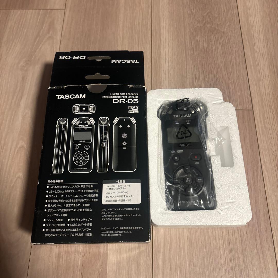 TASCAM DR-05 リニアPCMレコーダー　ティアック株式会社