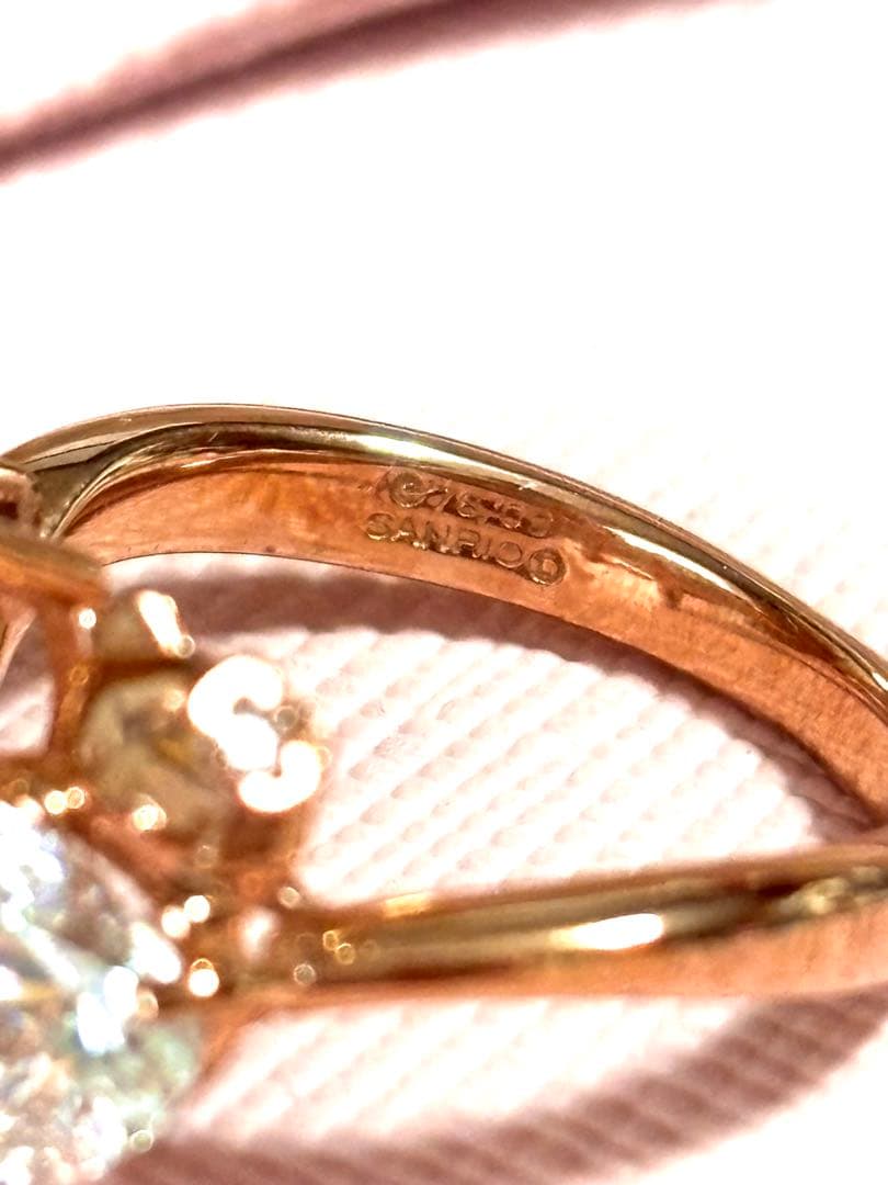 貴重　HELLO KITTY ハートリングsilver ピンクゴールド