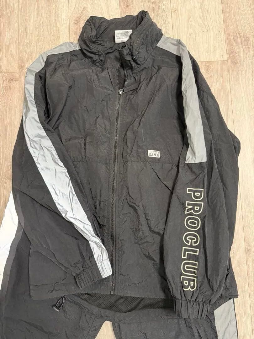 PRO CLUB ナイロンセットアップ　下X L 上L