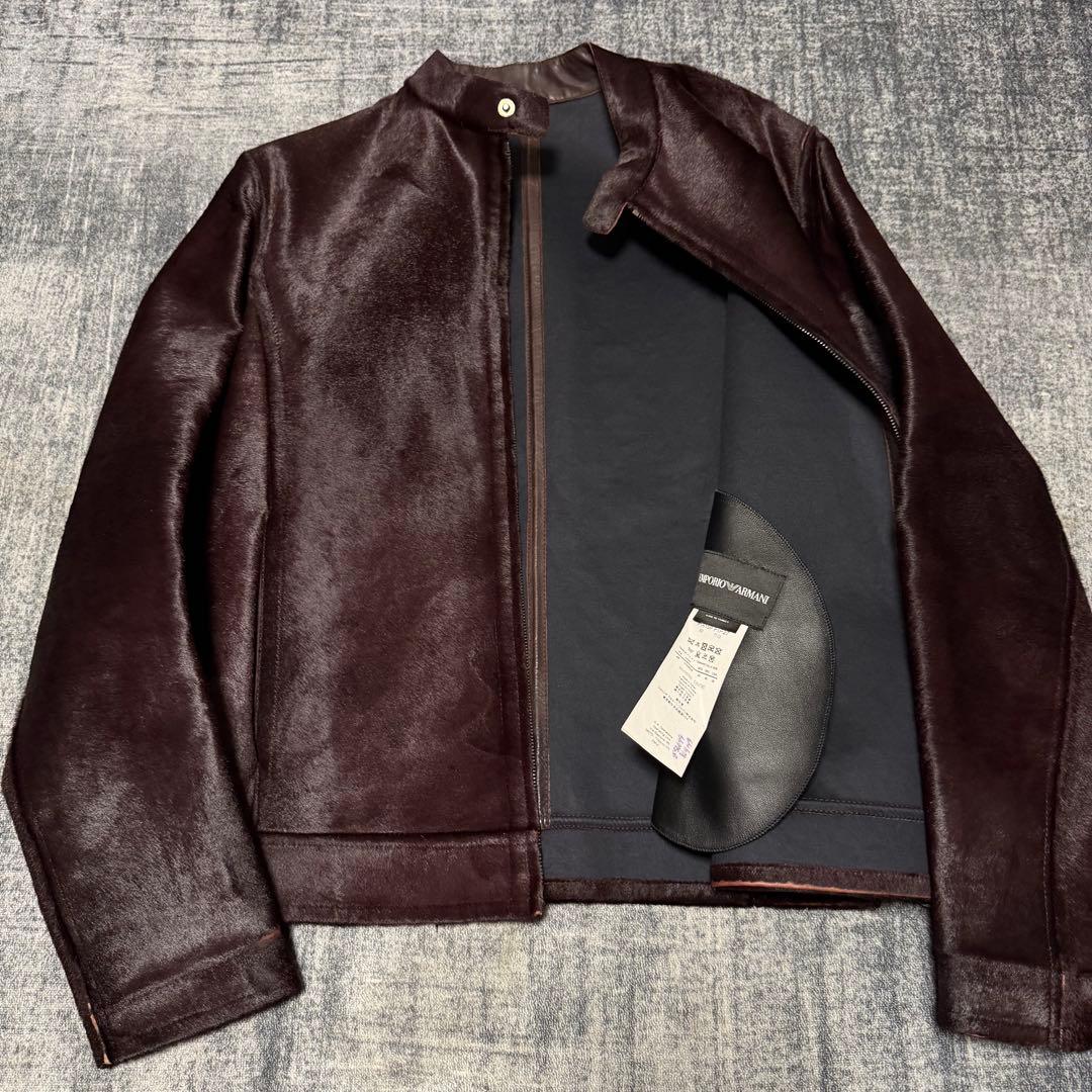 13AW Emporio Armani ポニーレザージャケット アーカイブ