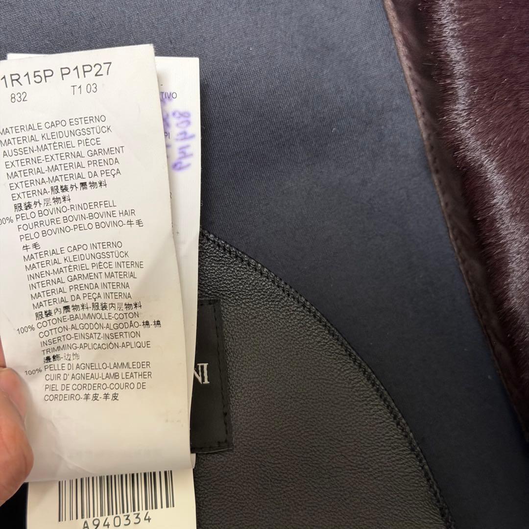 13AW Emporio Armani ポニーレザージャケット アーカイブ