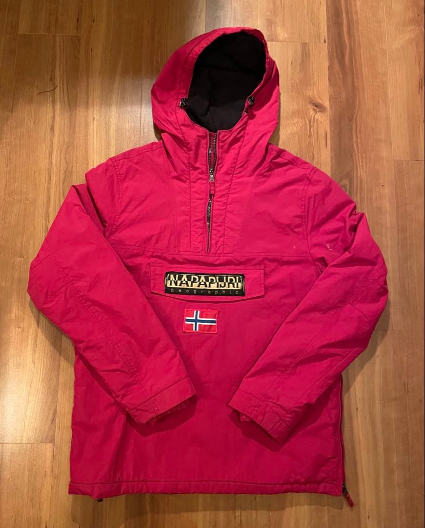 NAPAPIJRI アノラックジャケット プルオーバー ハーフジップ フリースL