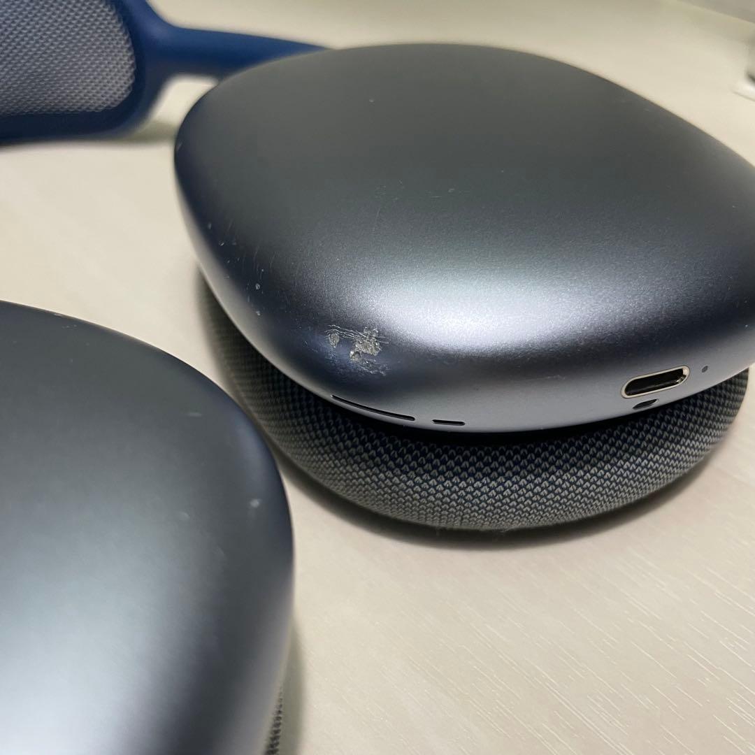 airpods MAX☆ブルー☆箱 スマートケース付き☆ヘッドホン☆Apple
