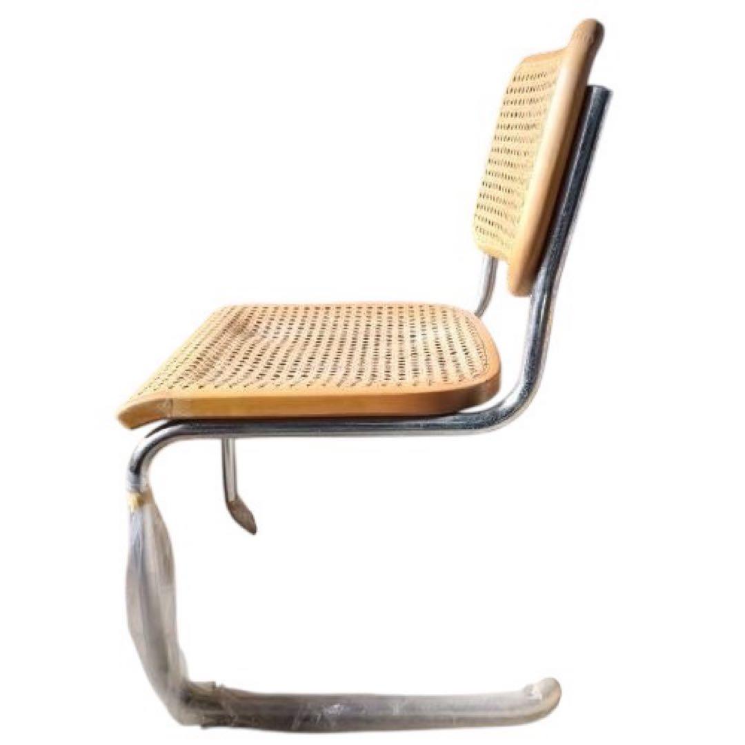 メ1108-20 マルニ木工ビンテージ 椅子 未使用 長期保管品ラタン