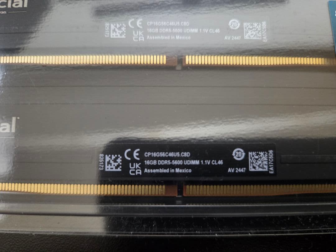 Crucial DDR5-5600 32GB メモリ (16GB×2)