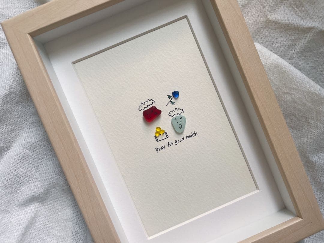 シーグラスアート　12か月カレンダー　　　　S-174