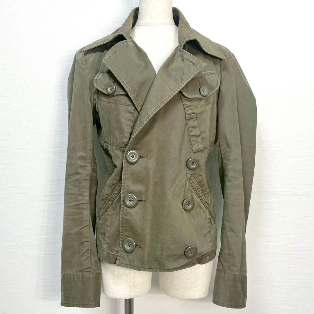 y2k❤️ 00s DIESEL ロゴ デカボタン ダブルジャケット