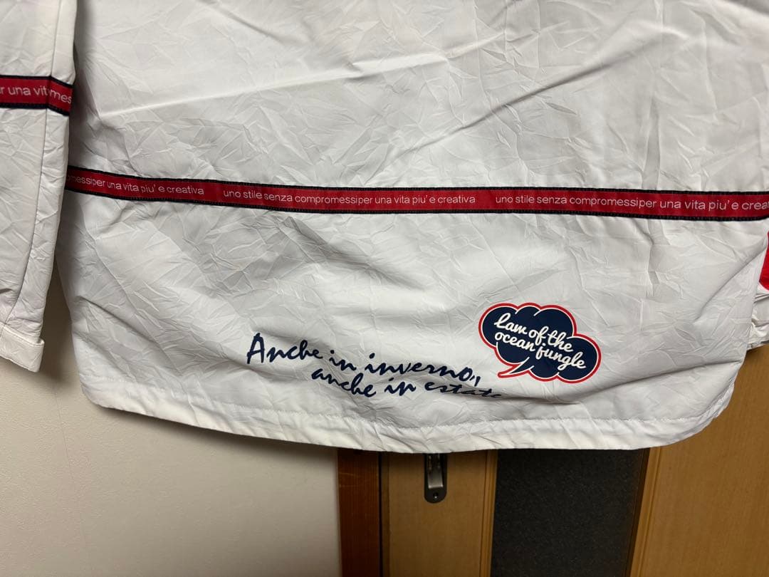 ムータマリン　ホワイトナイロンジャケット 早い者勝ち　格安