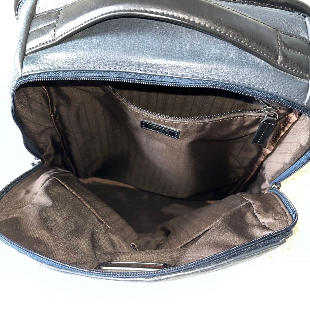 未使用✨TUMIトゥミ　ビジネスリュック　69780NVY ネイビー　レザー