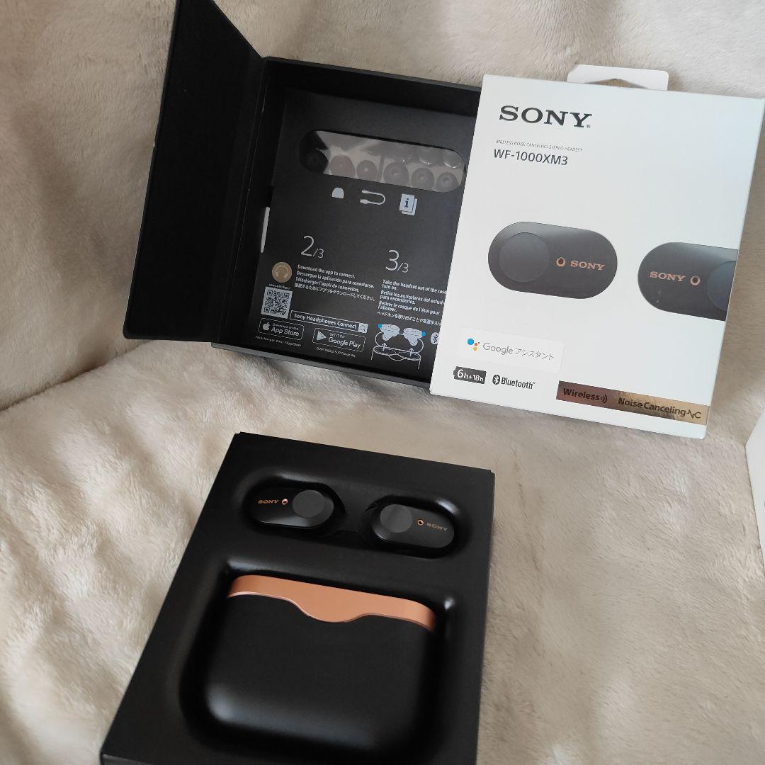 未使用SONY WF-1000XM3BM ワイヤレスイヤフォン