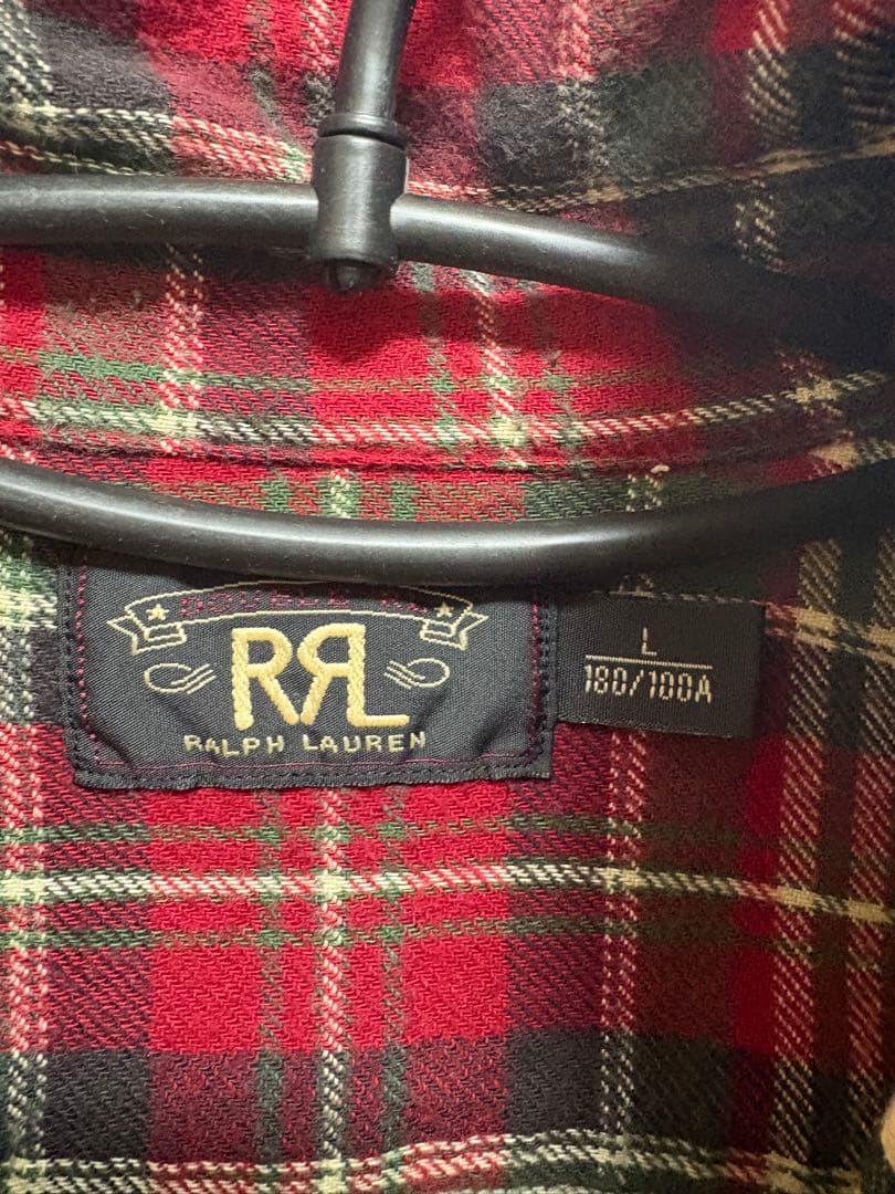 RRL チェック柄 長袖シャツ L