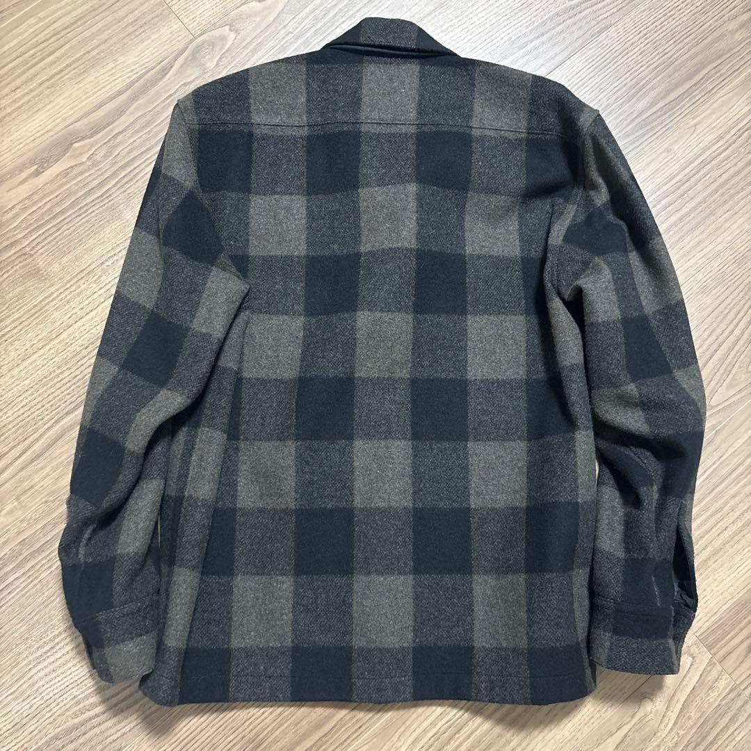 KAJA ウールバッファローチェックCPOジャケット　サイズ2 カーキ