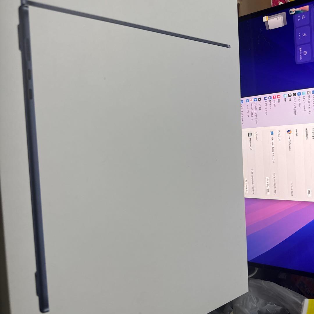 macbook air 15インチ m2 15インチ 8GB 256GB