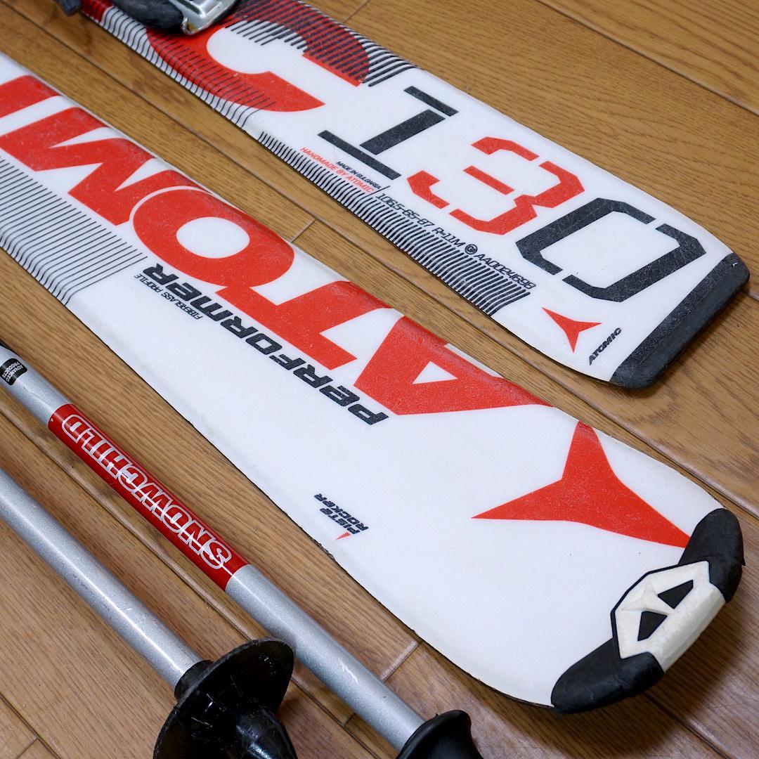 メンテ済 130cm 靴24cm ATOMIC スキーセット