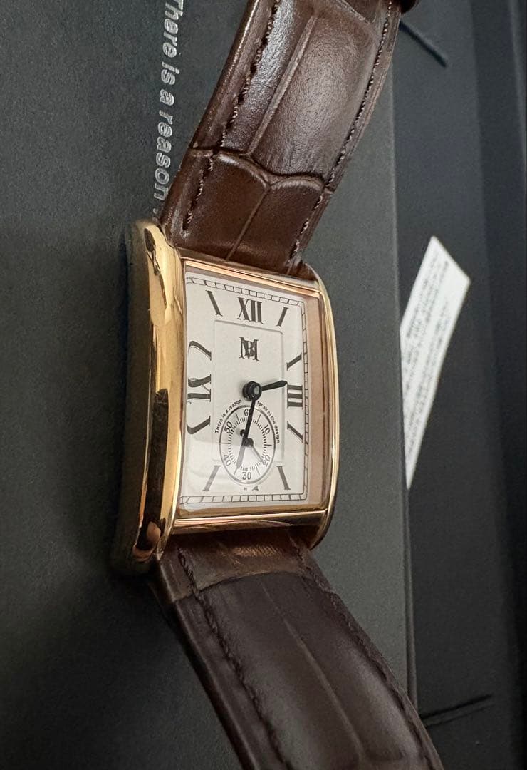 MBハイエンドドレスウォッチ ローズゴールドケース×ダークブラウンベルト