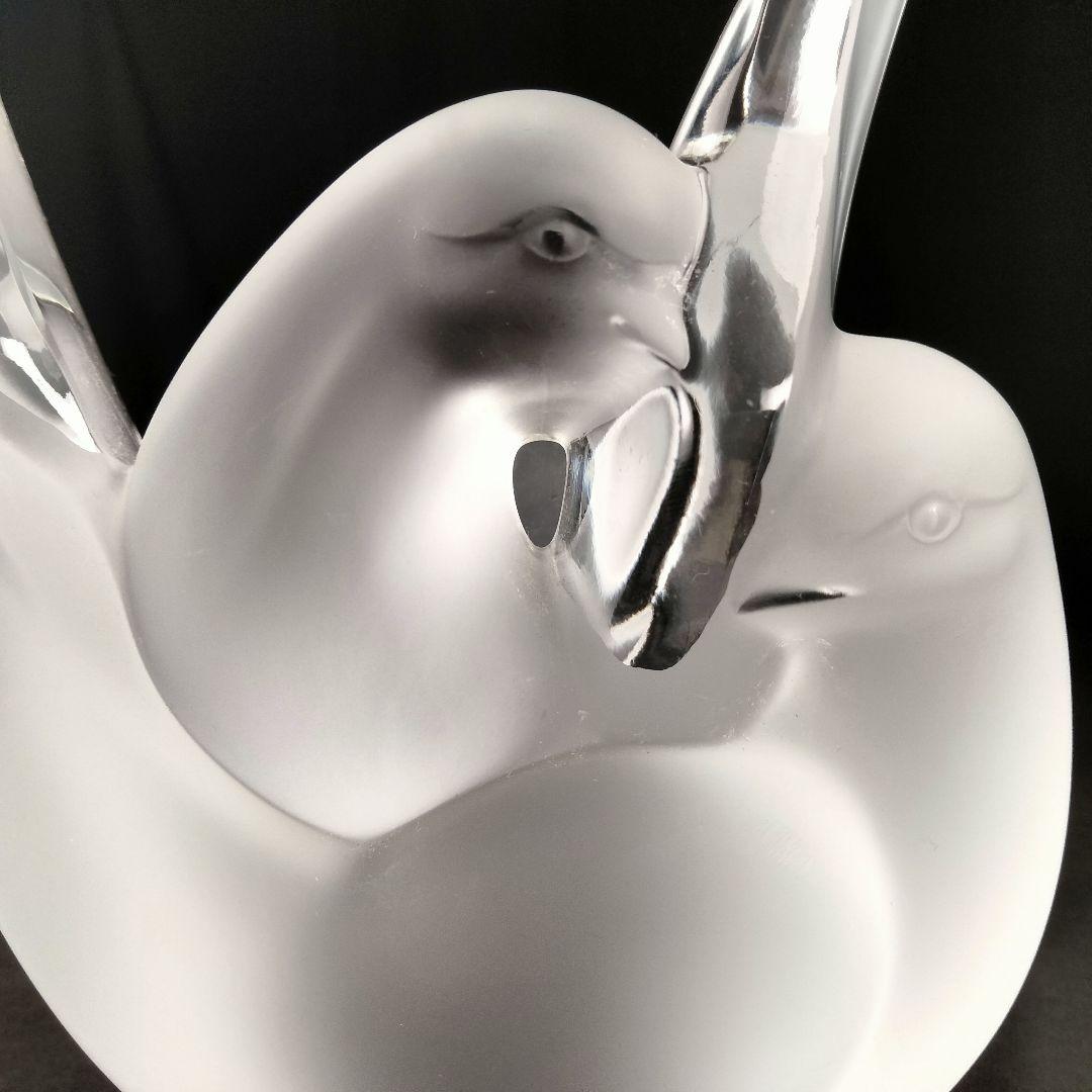 Ｒ145 ラリック シルヴィー フラワーベース 鳥 フロステッド