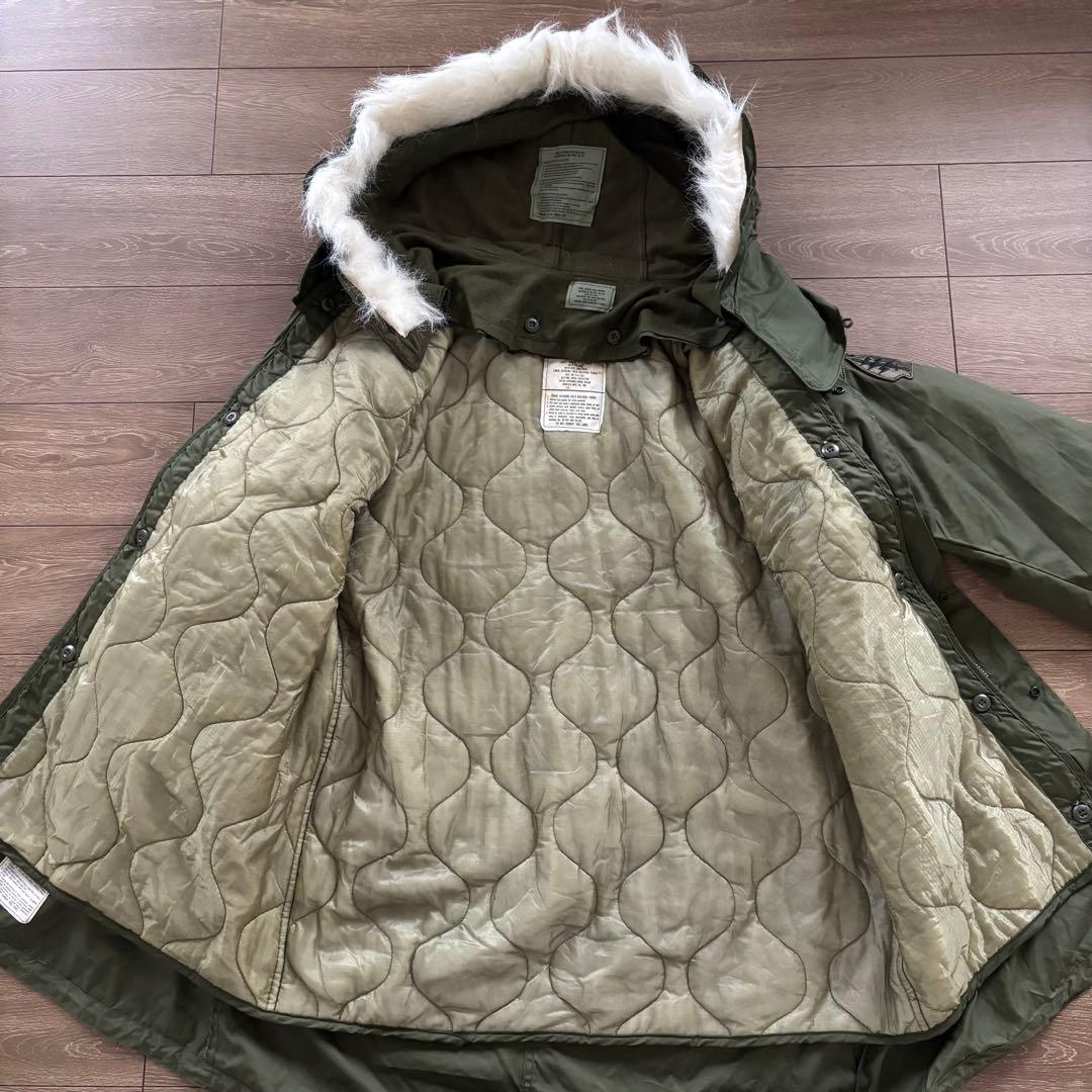 希少　Sサイズ　米軍実物　フルセット　70S M-65 フィッシュテールパーカー