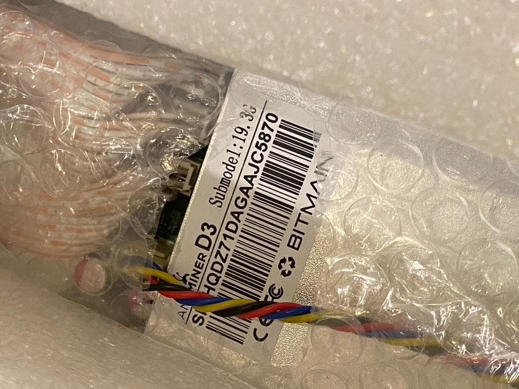 新品未開封　BITMAIN D3&電源 APW 3＋＋-12-1600-A3