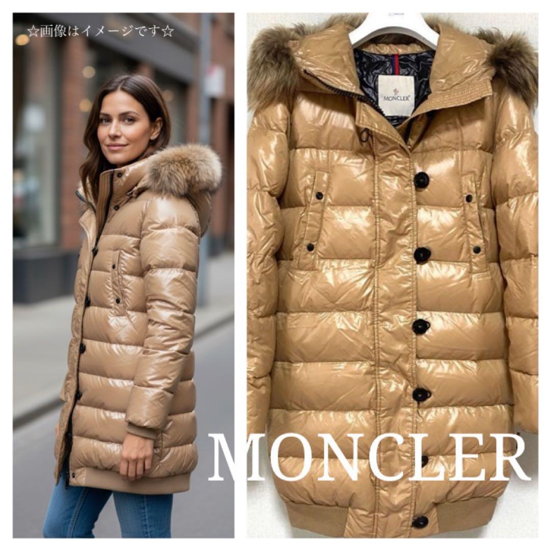 SuiBhove＊MONCLER モンクレール＊リアルファーロングコート