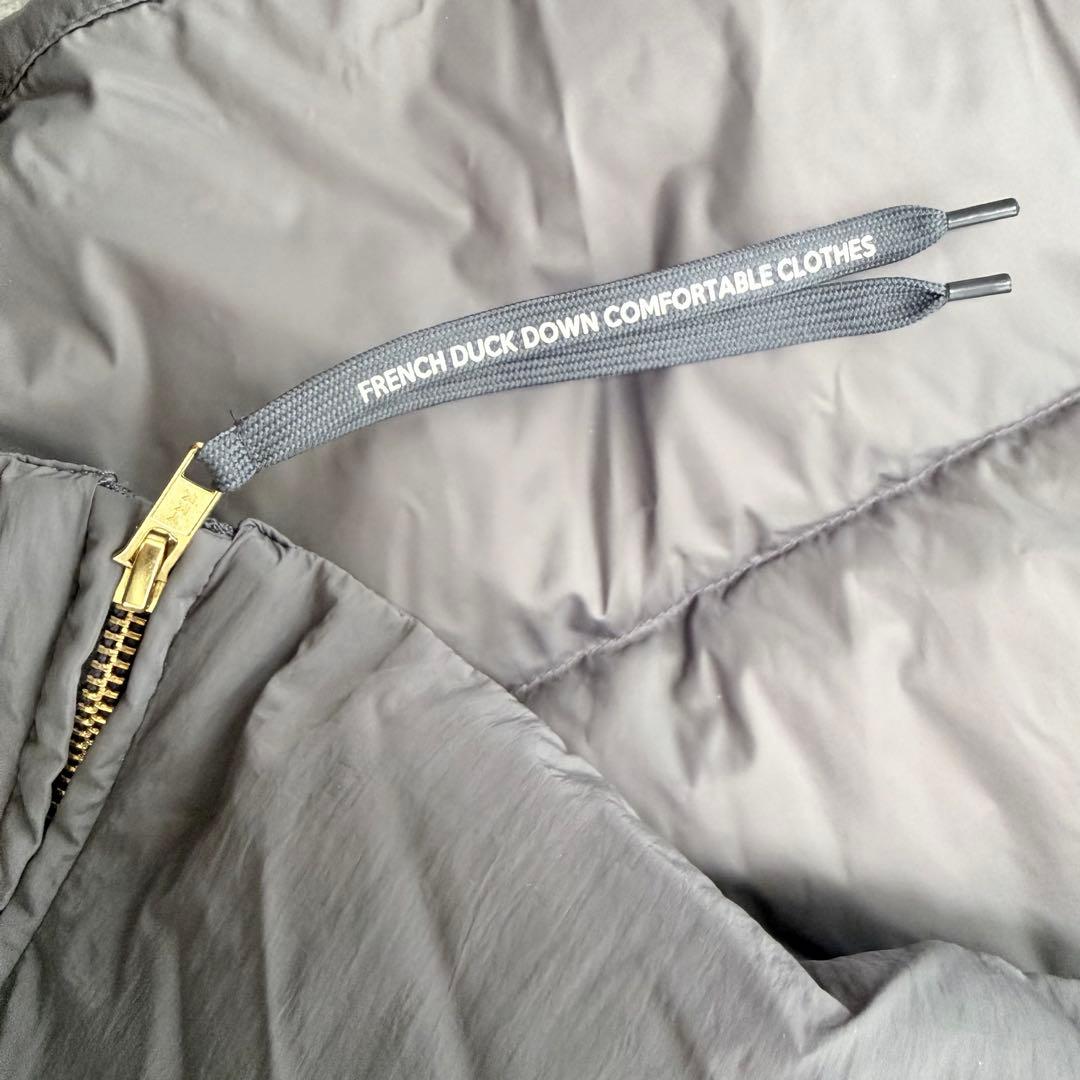 現行品 ピュアルセシン フレンチダックダウン ノーカラー ダウン80%