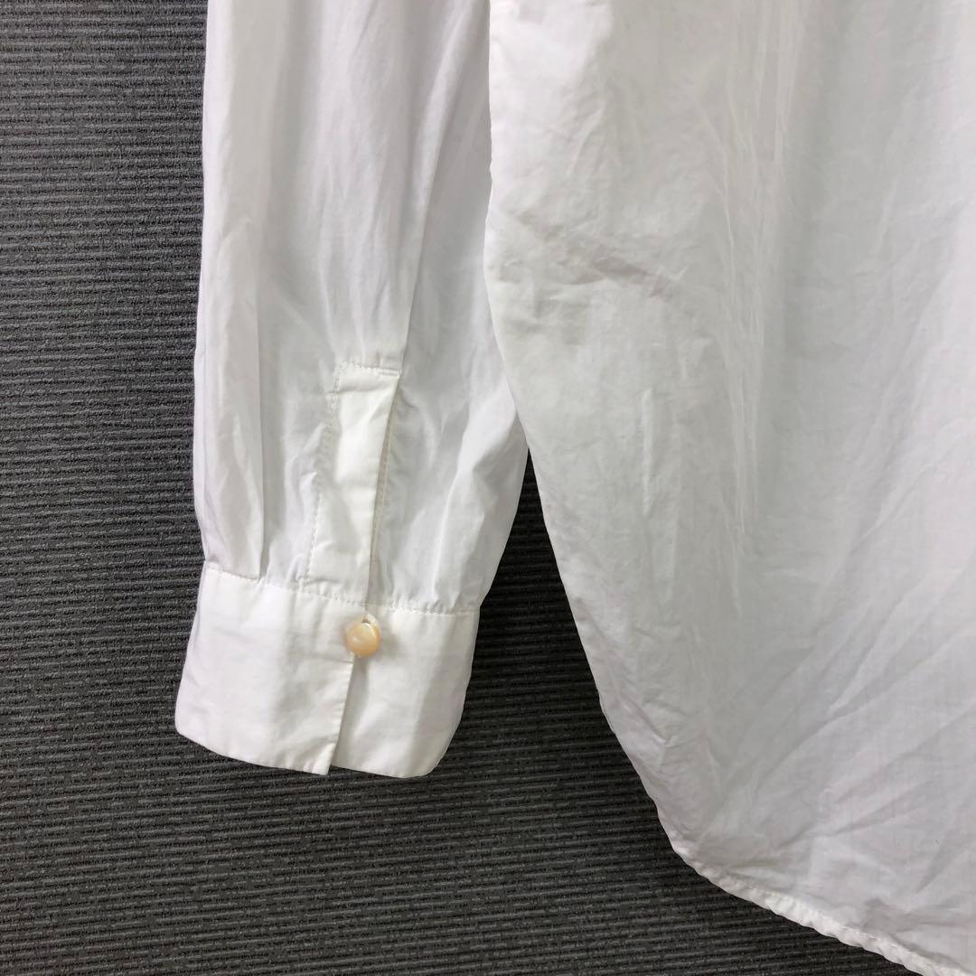 PallasPalace パラスパレス ノーカラーシャツ ブラウス ホワイト