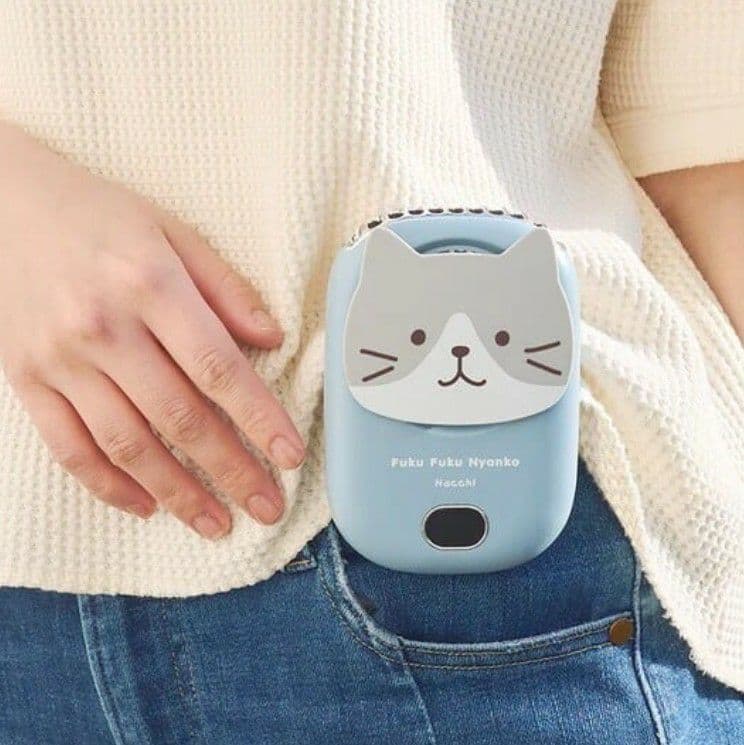 【新品】ふくふくにゃんこ 3WAYハンズフリーファン 扇風機 熱中症予防 3個