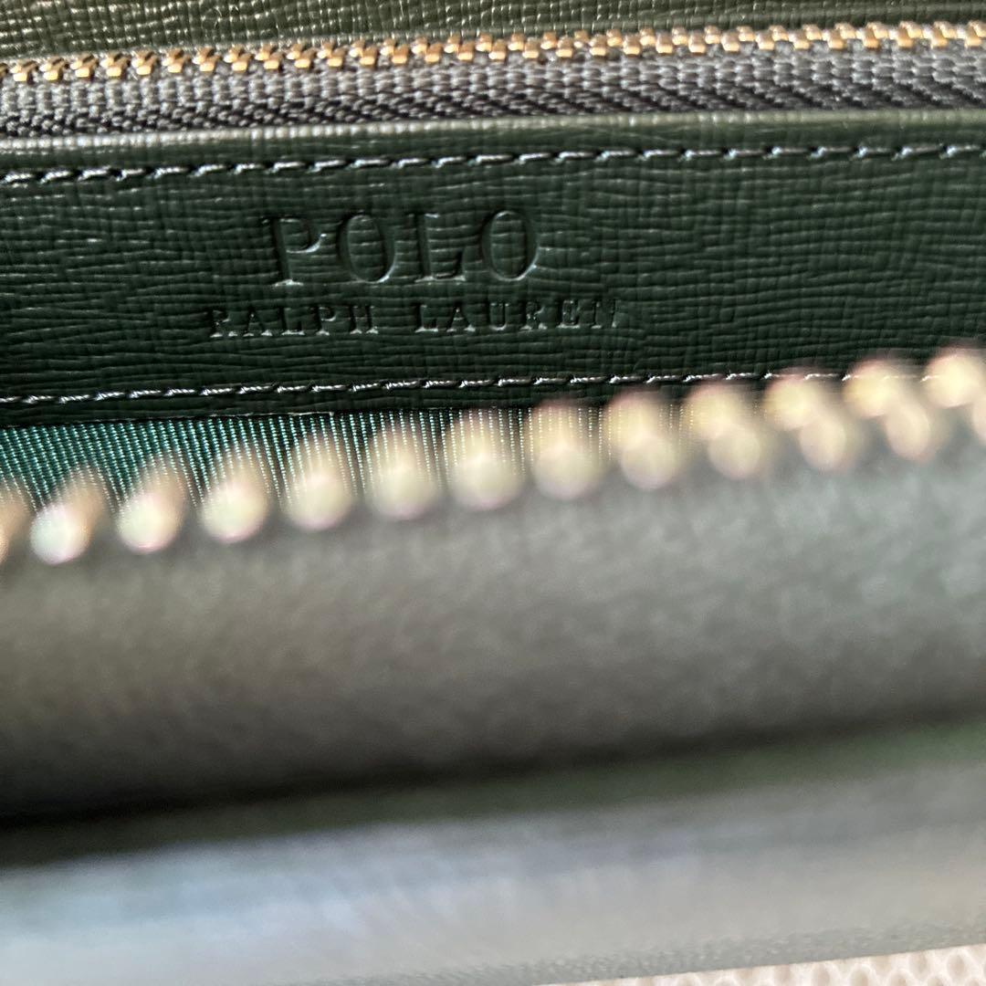 新品　ポロラルフローレン　ラウンドジップ長財布