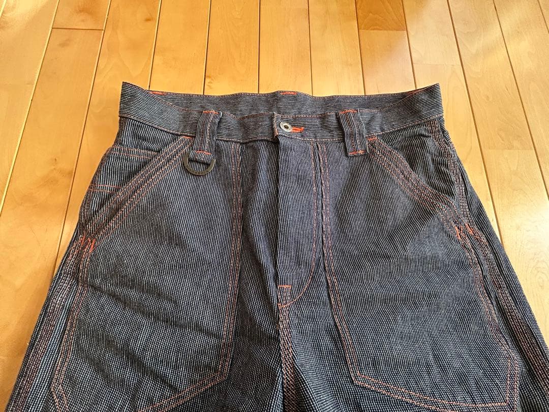 岡山デニム　ハイロック　ヒッコリーデニムパンツ　ユニセックス32インチ