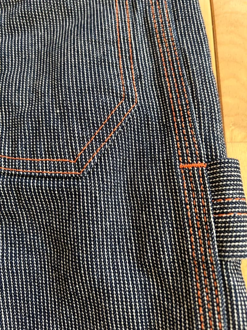 岡山デニム　ハイロック　ヒッコリーデニムパンツ　ユニセックス32インチ