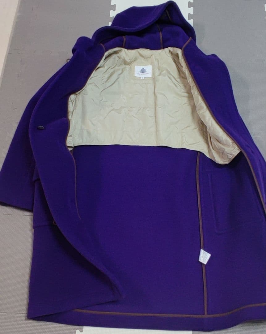 OLD ENGLAND オールドイングランド 紫色 ダッフルコート 36