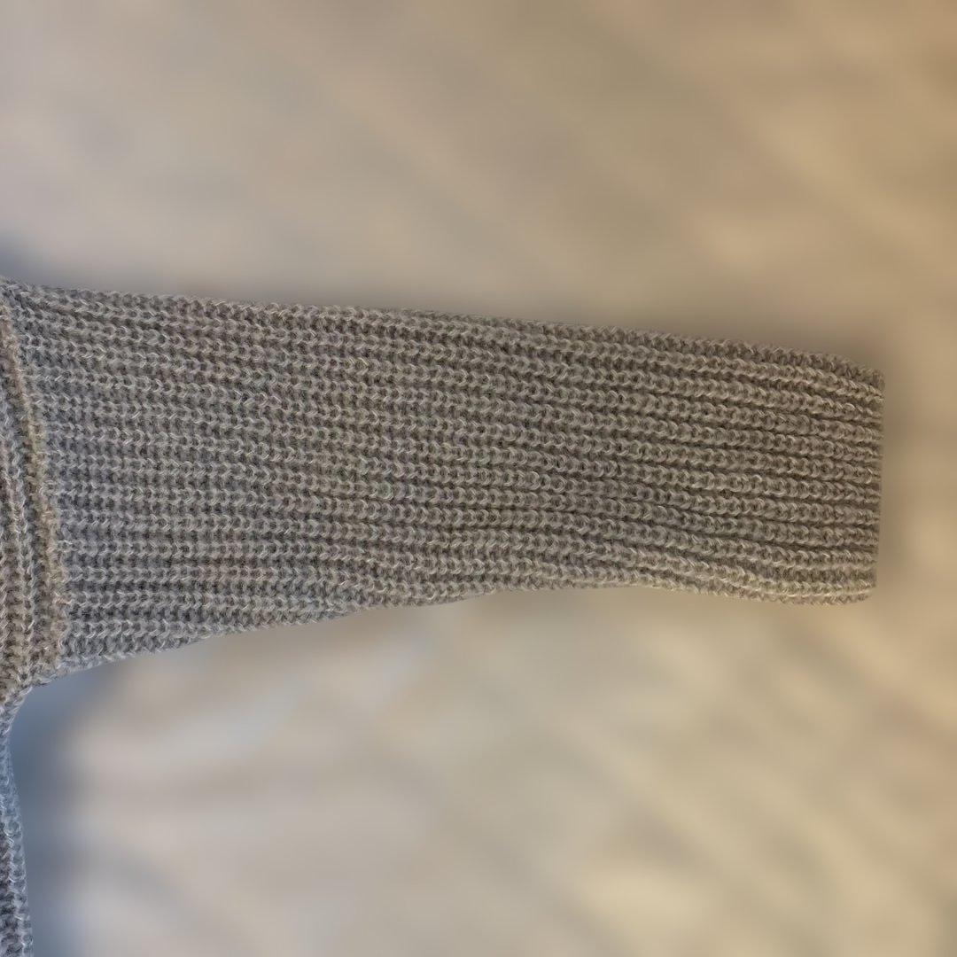 SACRA グレージュ モヘア ハイネックニット