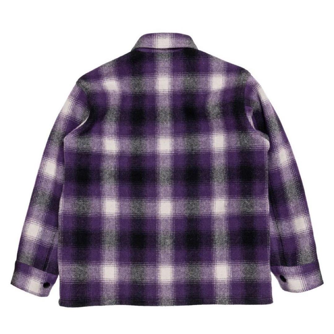 トップス SC Subculture OMBRE CHECK JACKET PURPLE
