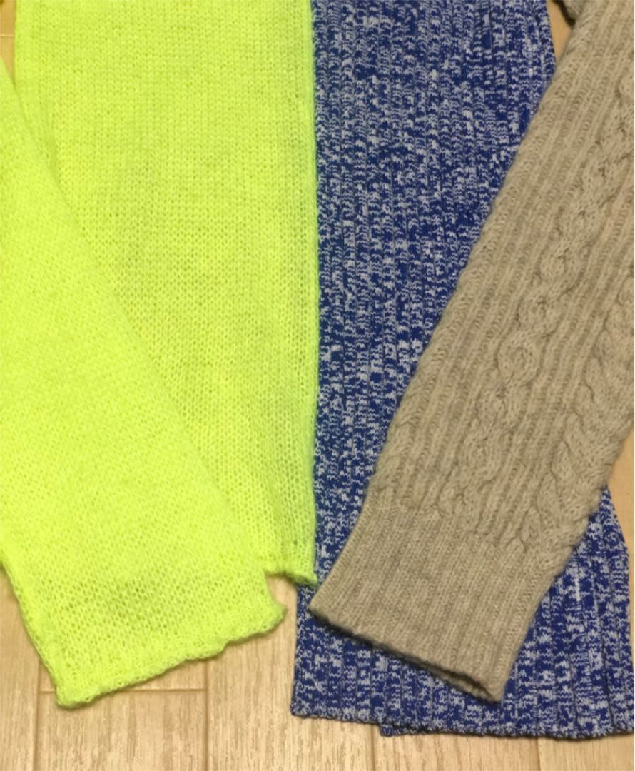 ★希少★メゾンマルジェラ　ドッキングニットセーター　レインボー　1ライン