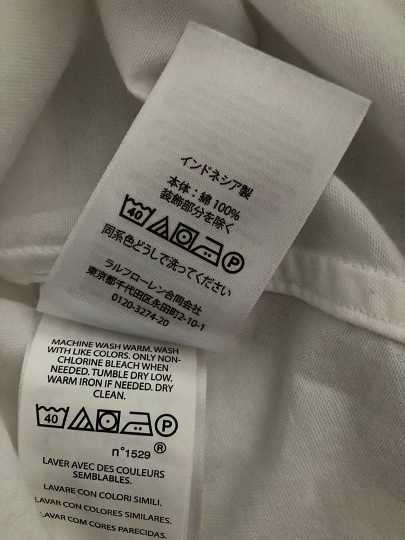 【専用】POLO RALPH LAUREN ボウタイコットンシャツ白ポニー 刺繍