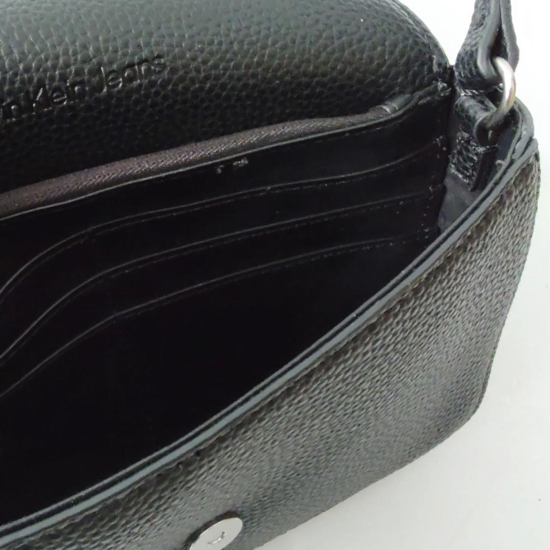 【新品】CK ロゴ カルバンクライン チェーン クロスボディバッグ ブラック