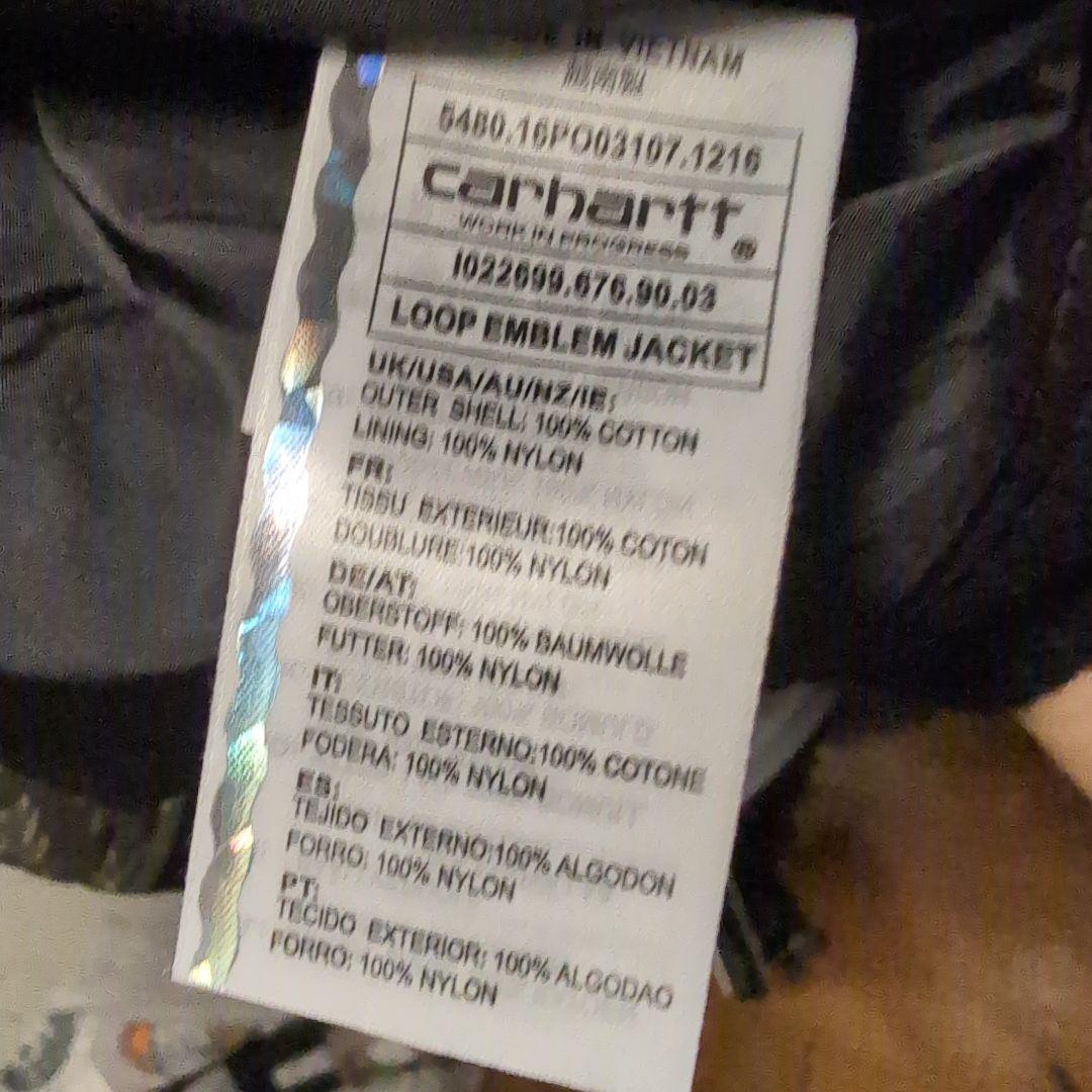 激レア　Carhartt　タグ付き　迷彩柄　ループエムブレムジャケット　Mサイズ