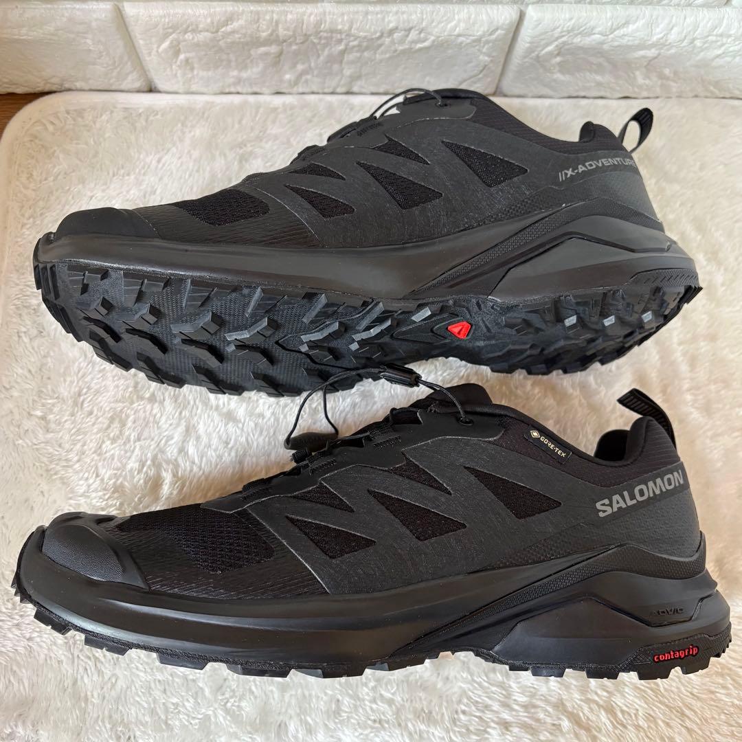 【新品】SALOMON X-ADVENTURE ゴアテックス 黒 27cm