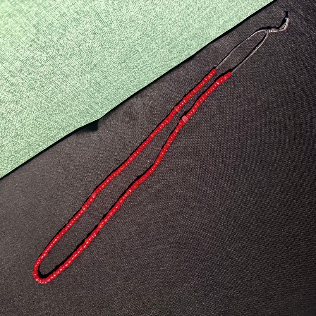 1990年代購入 ホワイトハーツ アンティーク オールドビーズ 62cm