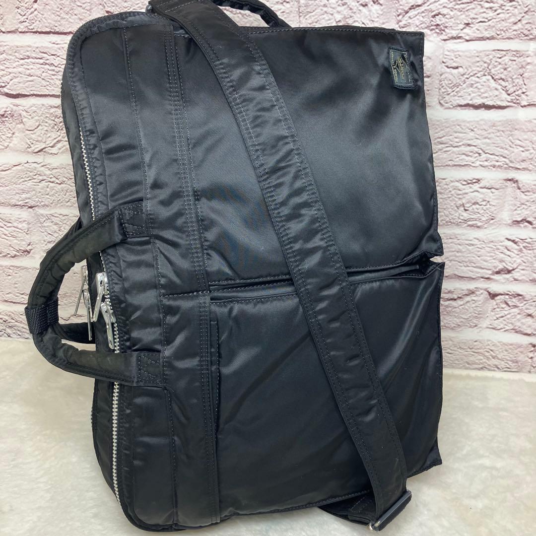 美品✨ポーター タンカー 2層式 3way ビジネスバッグ リュック A4 黒
