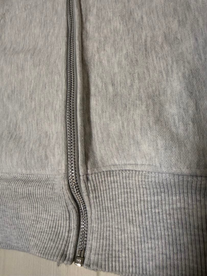 STUSSY ブロック スポーツ ジップフーディ グレー