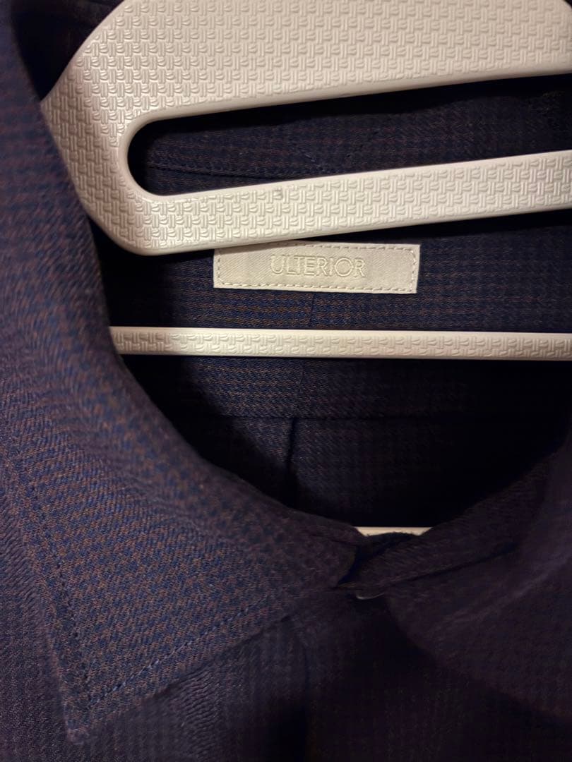 アルテリア#ULTERIOR#レーヨンリネンチェック シャツ#シャツ#25AW