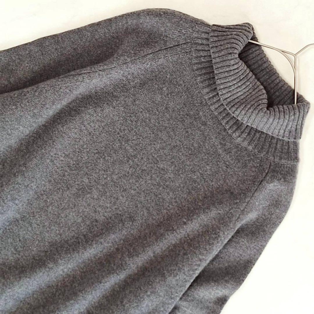 B2047 23区 ウールカシミヤ タートルネックニット 46 大きい 洗える