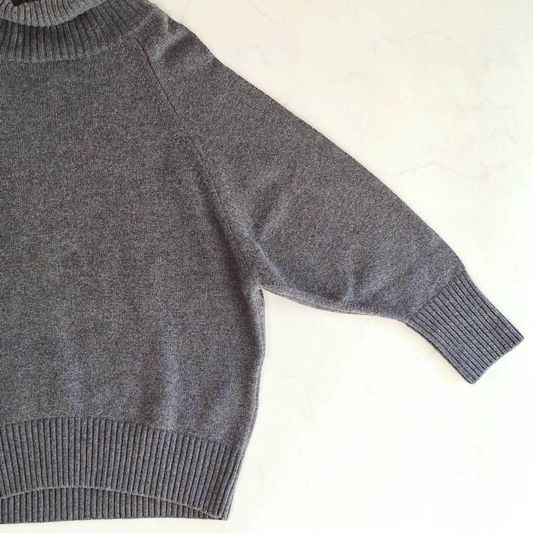 B2047 23区 ウールカシミヤ タートルネックニット 46 大きい 洗える