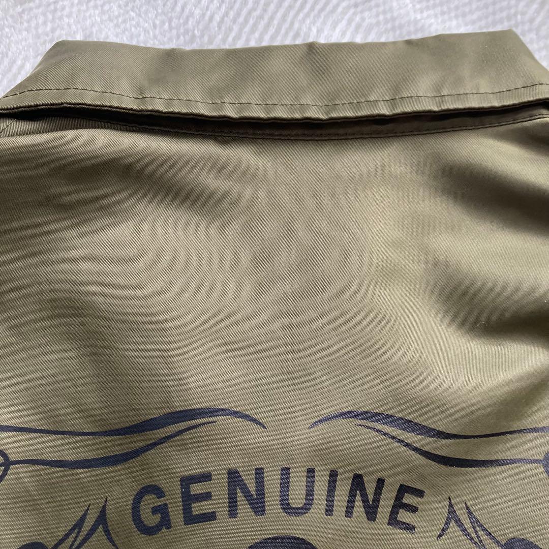 VANSON MOTOBLUEZ別注 ナイロンコーチジャケット オリーブ