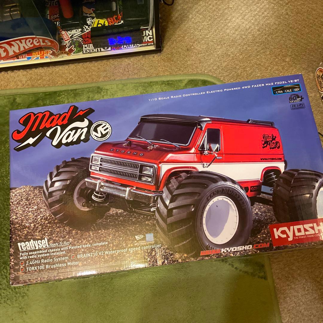 お*ん様 京商　メカレスマッドバンVEシャーシ　シボレーシェベルボディ　部品取り