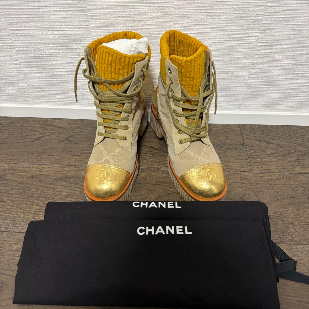 希少 極美品 シャネル　 CHANEL G36536レディースブーツ 正品保证